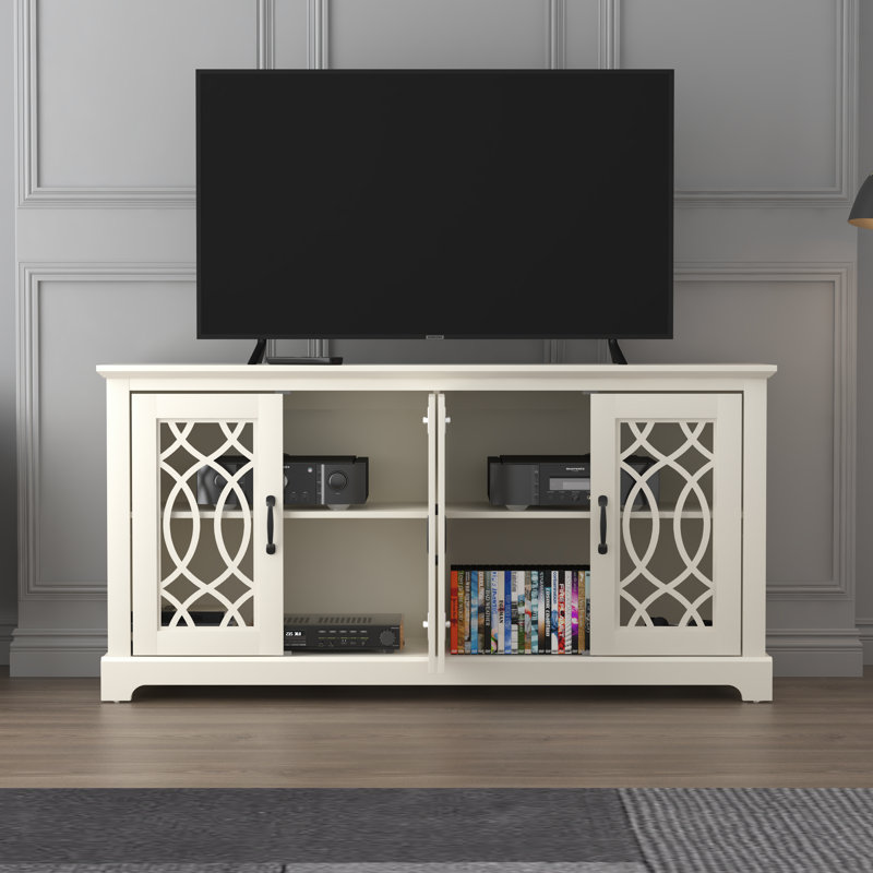 Allivia TV Stand for TVs up to 65", Ivoire ivoire
