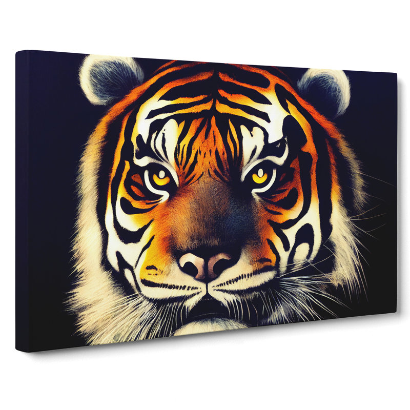 A Tiger Portrait Vol.4 - Wrapped Canvas Print, 35cm H x 50cm W x 3cm D
