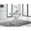Eubanks Modern High Gloss Extendable Dining Table Set with x4 Luxury Faux Leather Dining Chairs-562358748