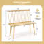 Banc en bois massif Kastor-861125881