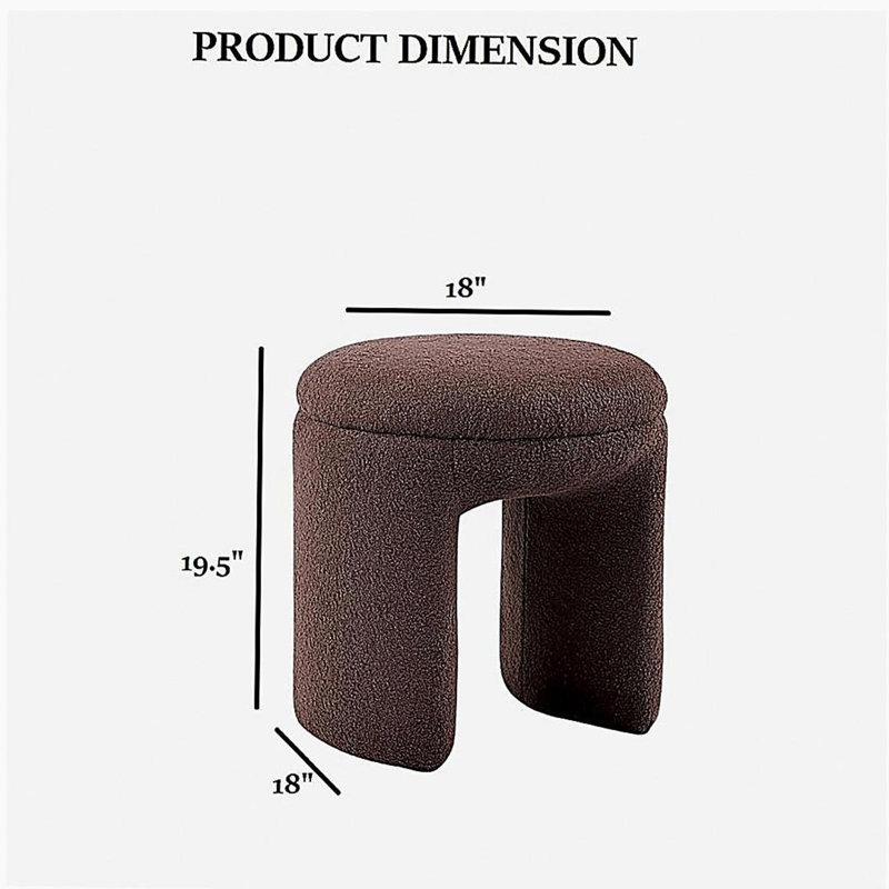 Tabouret d'appoint 1 pièce brun, Brun