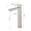 Robinet de salle de bain à cascade, robinet de meuble-lavabo à poignée simple