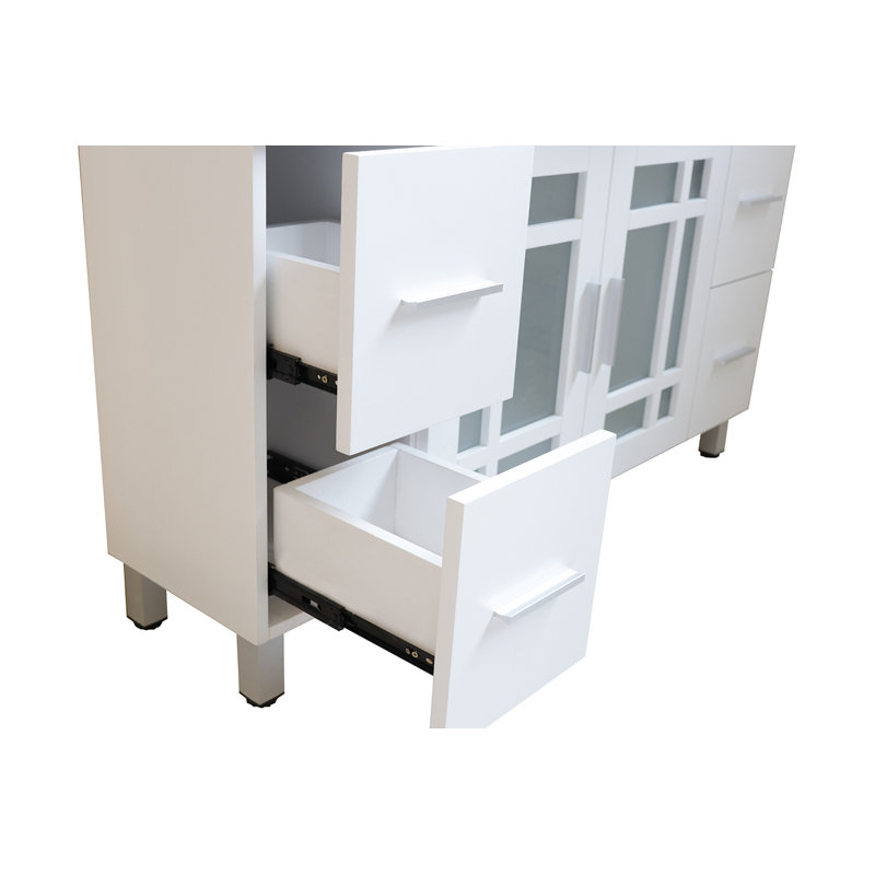 Ensemble de meuble-lavabo simple 48 po Locksly, Blanc