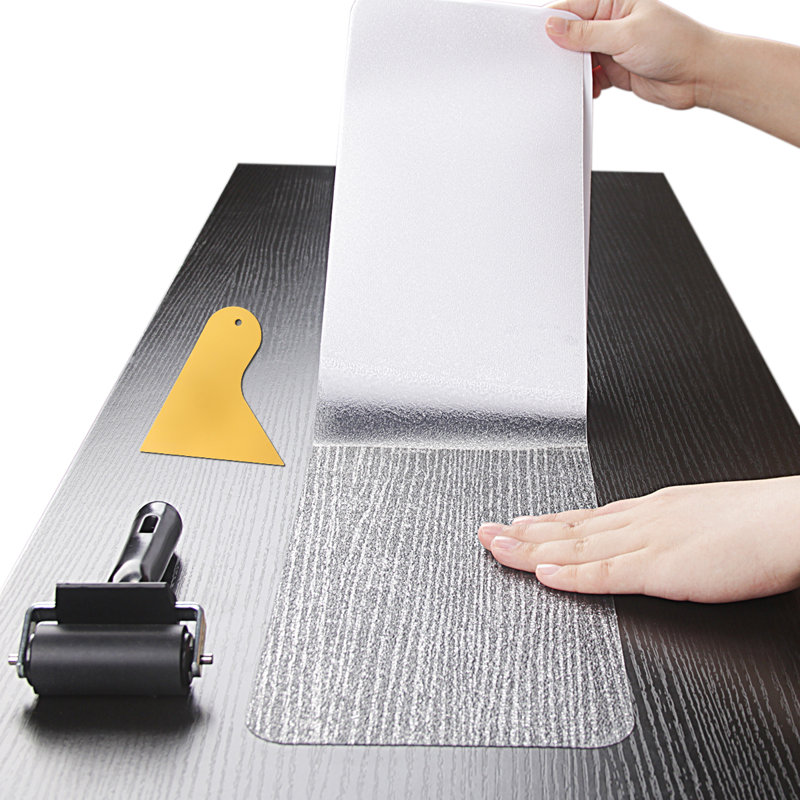 Tapis d'escalier transparent Randazzo, Rectangle 6 po x 24 po