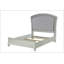 Grand lit en tissu et finition platine-1039734407