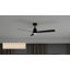 Ventilateur de plafond mince à 3 pales 52 pouces Slim avec ensemble de lumières à DEL avec télécommande et quincaillerie en nickel brossé avec pales réversibles en titane ou en bois-126659215