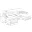 Canapé modulaire surdimensionné avec repose-pieds convertible-2128331088