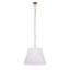 Scalloped 1-Light Pendant, Boucle Linen-457157071