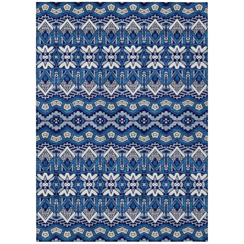 Tapis intérieur / extérieur Maliana, Rectangle 5 pi x 7 pi 6 po
