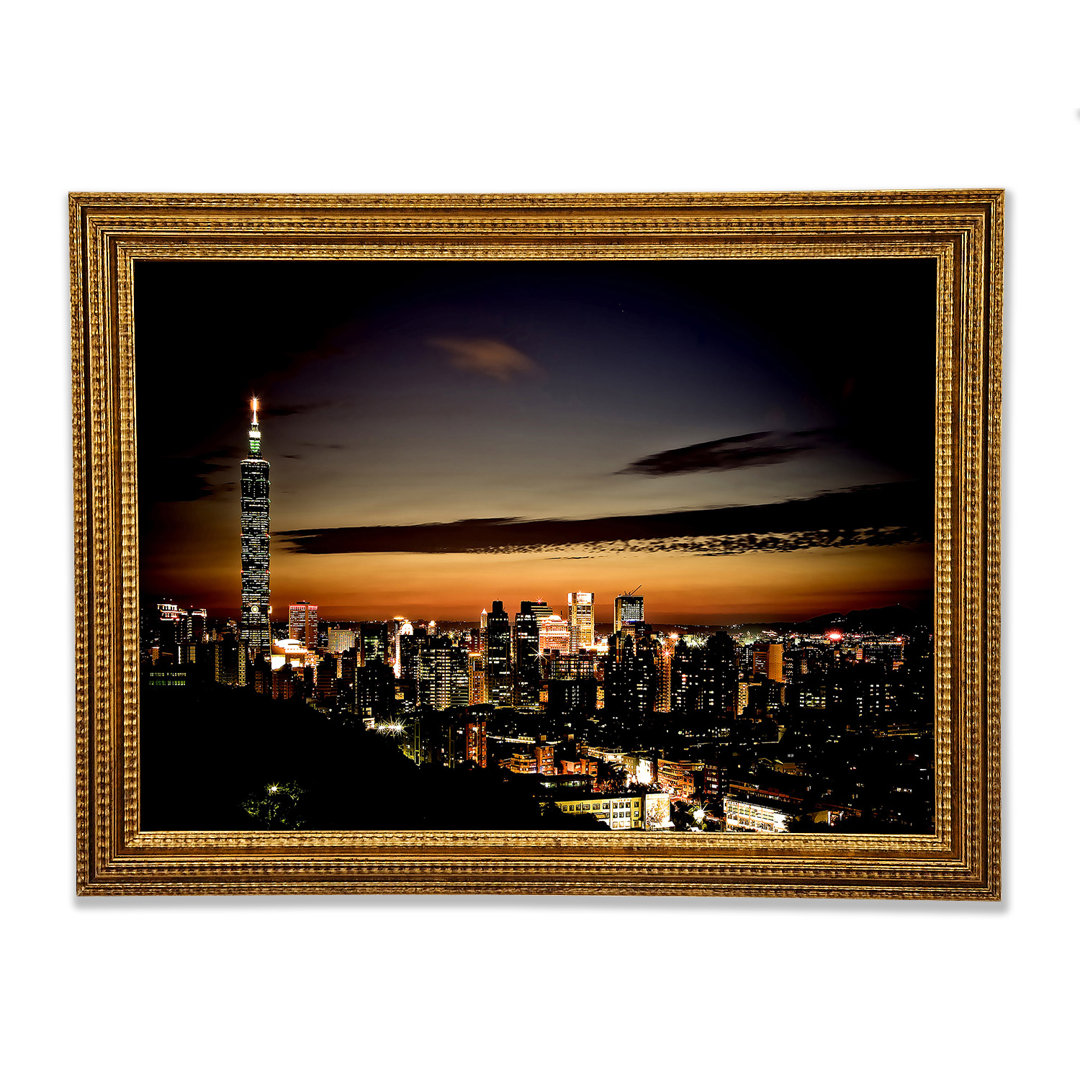 Skyline von Taipeh - Druck