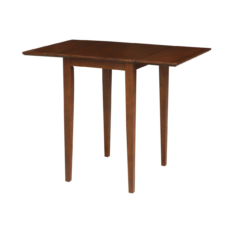 Small Dining Table With Dual 9" Drop Leaf, Dimensions 36"W X 22"D X 29"H, Espresso