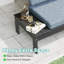 Ensemble de conversation modulaire en PEHD moderne 3 pièces avec table basse