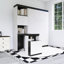 Lit escamotable double avec bureau, tablettes et armoires de rangement