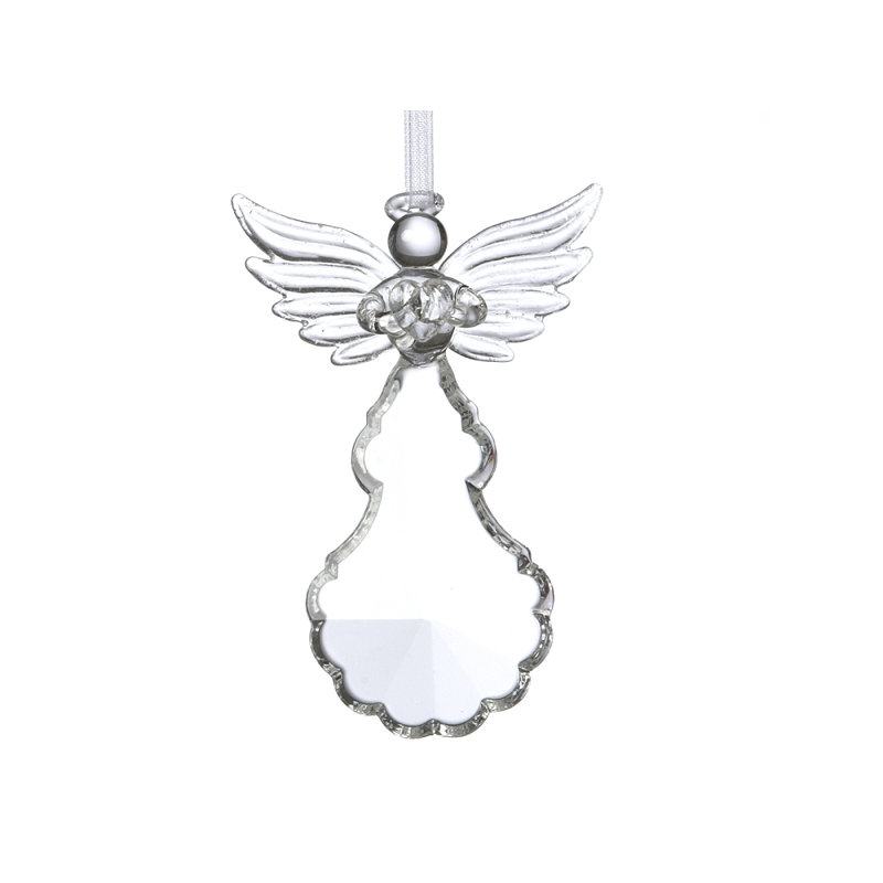 Ornement figurine suspendu en verre fée
