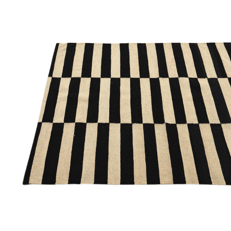 Tapis noir et blanc Parrett