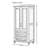 American Retro Light Luxury Brown Wardrobe