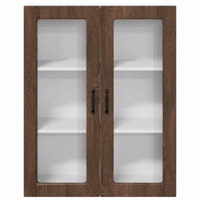 Vidaxl Kitchen Wall Cabinet Brown Oak 60 X 31 X 100 Cm Engineered Wood