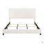 Grand lit plateforme tapissier Boucle