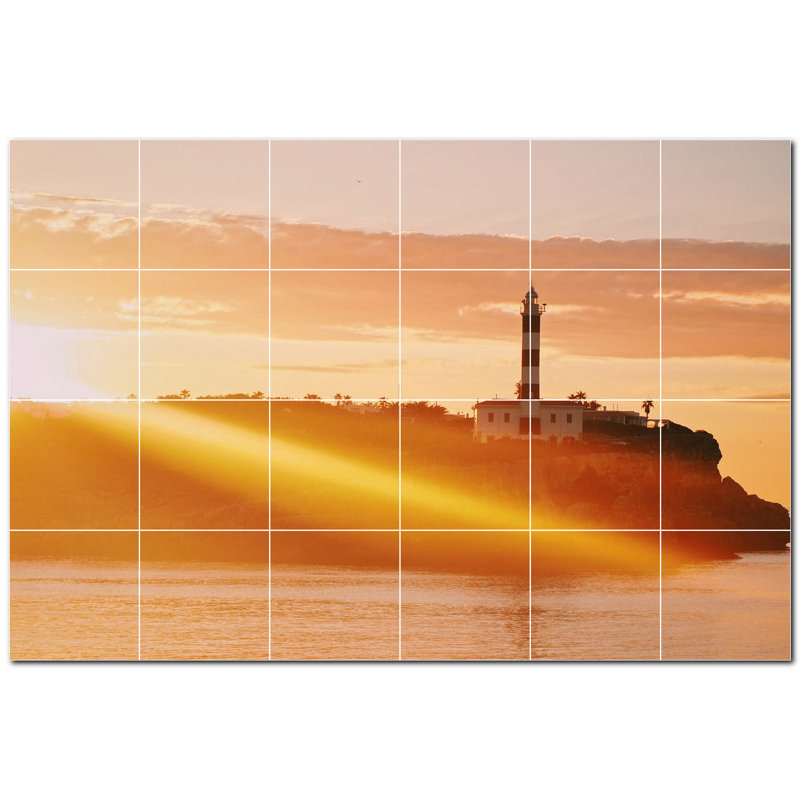 Panneau décoratif en céramique satinée 8 po x 8 po
