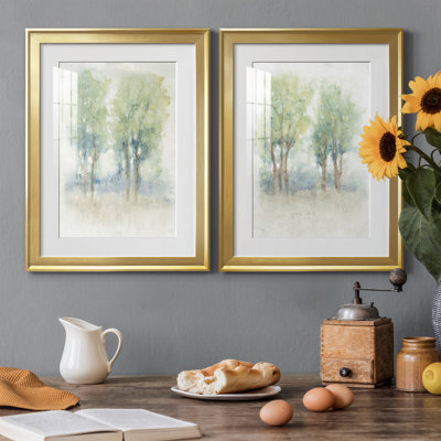 «Spontane Landscape I», reproduction encadrée de qualité supérieure, prête à être accrochée