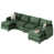 Velours vert est en rupture de stock