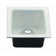 12.1" L x 12.1" W Floor Service Sink