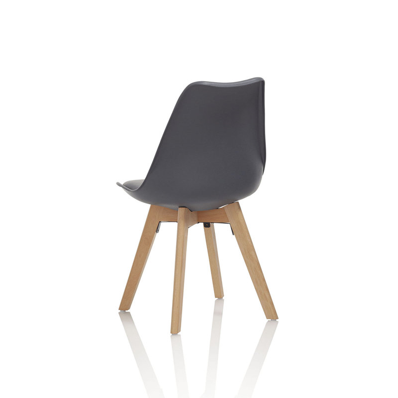Maywood 43cm H Upholstered Side Chair, Black