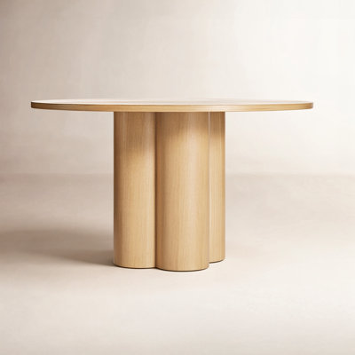 4 Quarter Round Solid Wood Dining Table