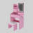 23.6" Pink Vanity Set with LED Mirror & Stool | Dressing Table with 2 Drawers & 5 Storage Cabinets (4 Open + 1 Hidden) | Adjustable 3‑Color Lighting, Built‑In Charging Station | Compact Space‑Saving Makeup Desk-964638797