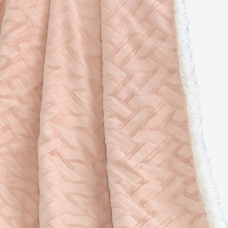 Jeté Sherpa Rev, Treillis rose