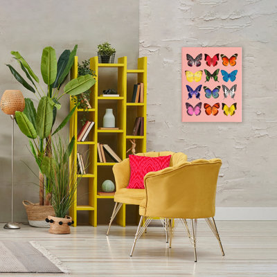 Butterfly Species on Pink Canvas, design by LISH Creative