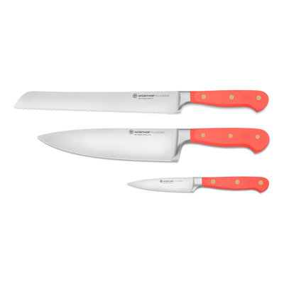 WÜSTHOF Classic Coral Peach 3-Piece Starter Knife Set
