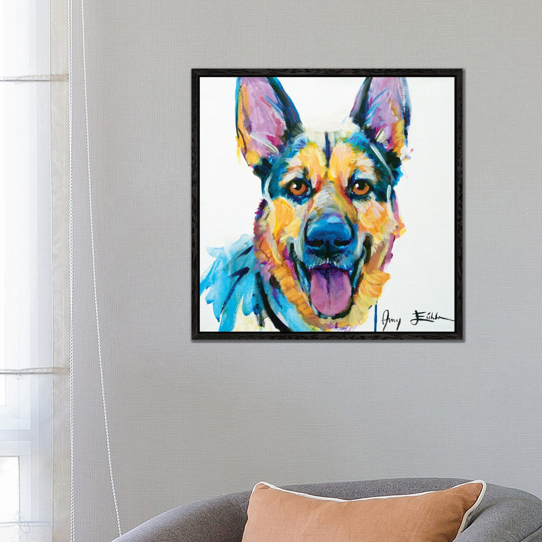 Deutscher Schäferhund von Amy Eichler - Galerie-verpackte Leinwand Giclée auf Leinwand