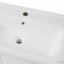 Meuble-lavabo mural 36 po avec lavabo en céramique, tablettes latérales ouvertes 36 po