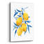 «Blue Leaf Lemons 1» par Yvette St. Amant, art mural en verre acrylique-669597714