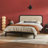 Blomquist Solid Wood Platform Bed with Rattan Inset Headboard-91924902-91949587