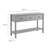 Emmeline 3-Drawer Scalloped Console Table In White-106714587