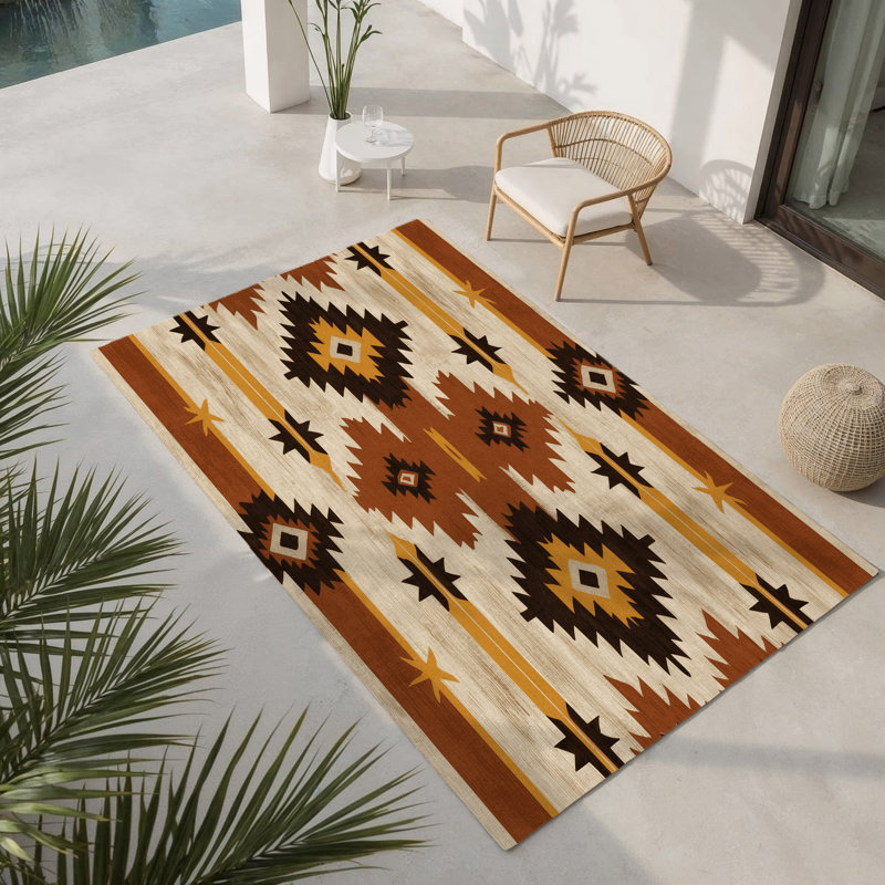 Tapis d'intérieur et d'extérieur Tumbleweed Trail, Rectangle 1 pi 6 po x 2 pi 6 po