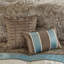 Ensemble d'édredon jacquard 7 pièces bleu grand-117508901