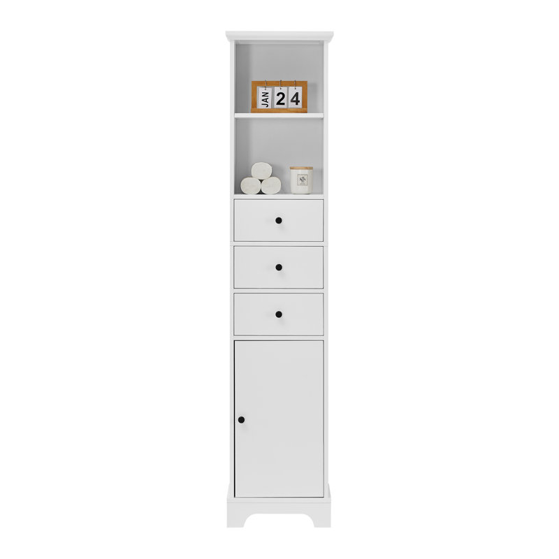 Grande armoire de salle de bain blanche