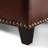 Stylish Leather In Chestnut With Nailhead Trim - 50.44W X 19.95D 15.95H, Generous Interior Storage Contemporary Modern Tufting Available