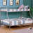Twin Over Full Metal Bunk Bed With Integrated Angled In Silver Contemporary Style For Bedroom Sleep Comfort Enhancement Youth Environment