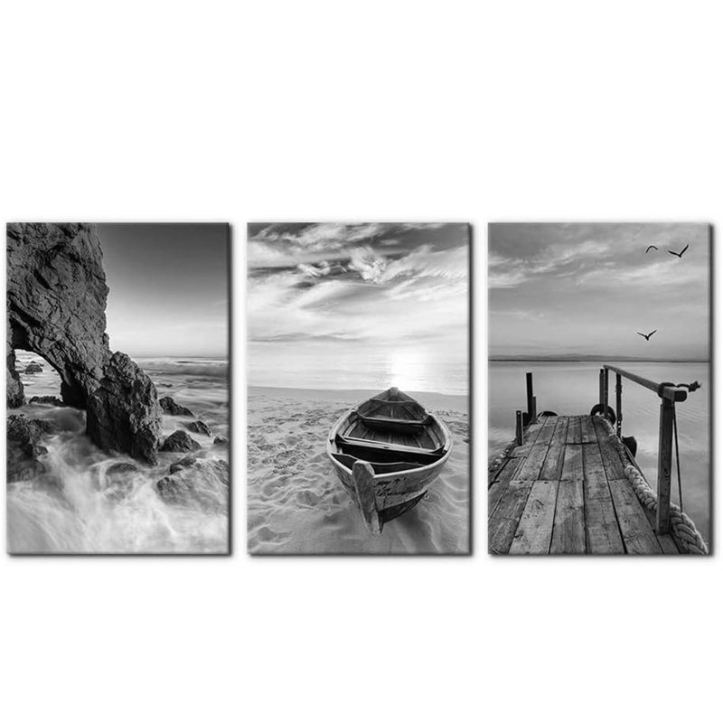 3 Piece Wrapped Canvas Print, 60 cm H x 120 cm W