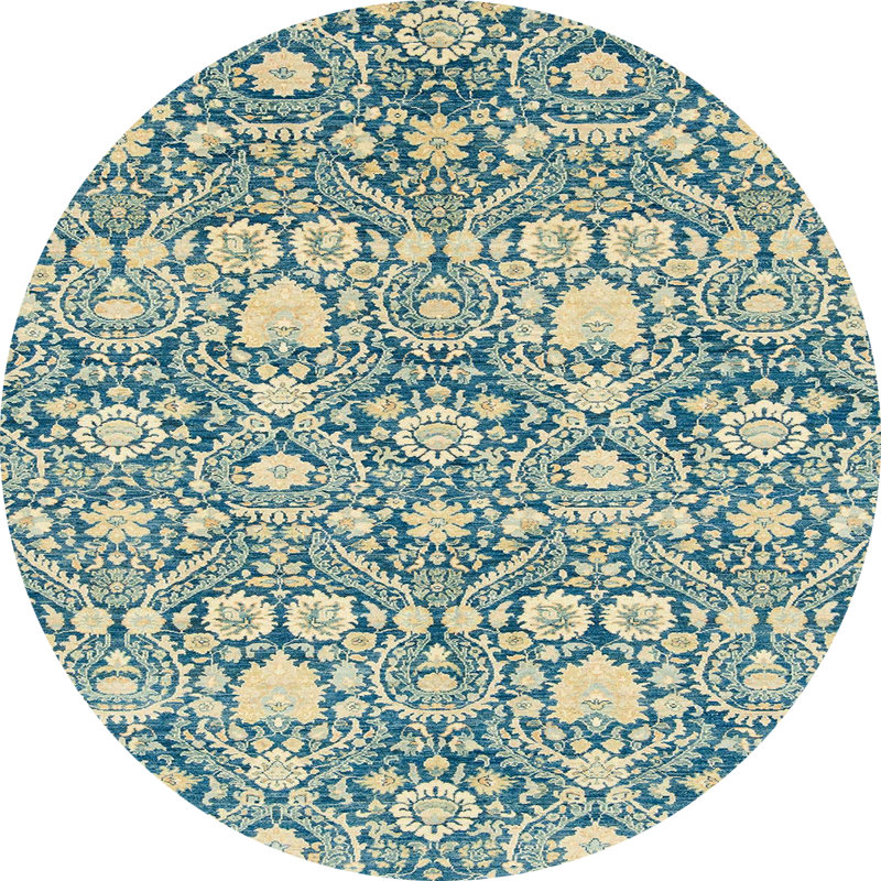 Tapis abstrait moderne 2703, Rond 5 pi