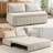 Ebern Designs Small Loveseat 3-in-1 Pull-Out Sleeper Sofa Bed with Throw Pillows-560956991