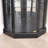 Lighted Corner Curio Cabinet - Elegant Glass Display Case For Living Room & Bar Storage -  For Antique Collections & Wine - Includes Built-In Lighting-20434588