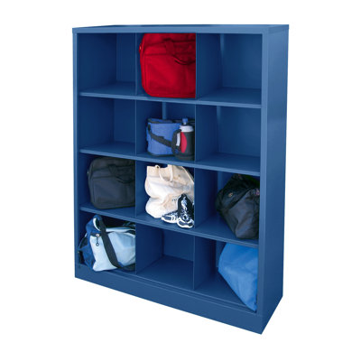 Sandusky Lee 46" L x 18" W x 66" H Steel 12-Bin Cubby Storage Organizer by Sandusky
