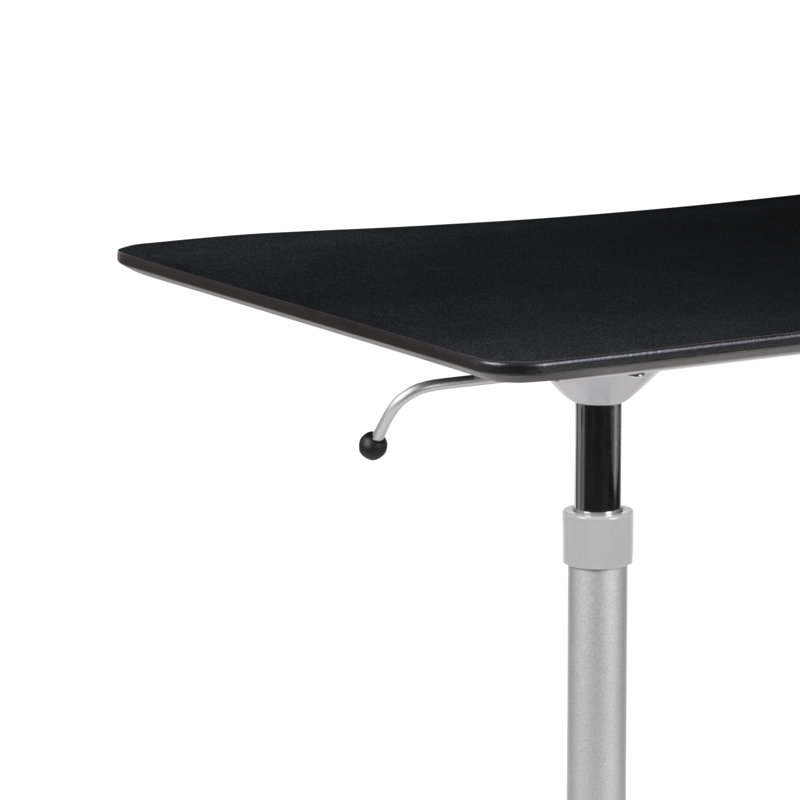 Sit-Down, Stand-Up Ergonomic Computer Desk, Black