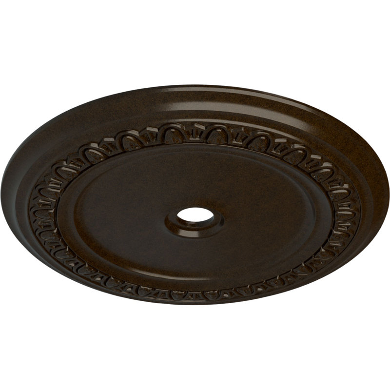 Endurathane Caputo Ceiling Medallion, 41"OD x 4"ID x 2 3/8"P (Fits Canopies up to 5 1/2"), Hand-Painted Bronze Finish, Bronze