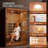 2-Person Far Infrared Indoor Sauna Room with Tempered Glass Door, Solid Hemlock Wood Home Sauna Cabin
